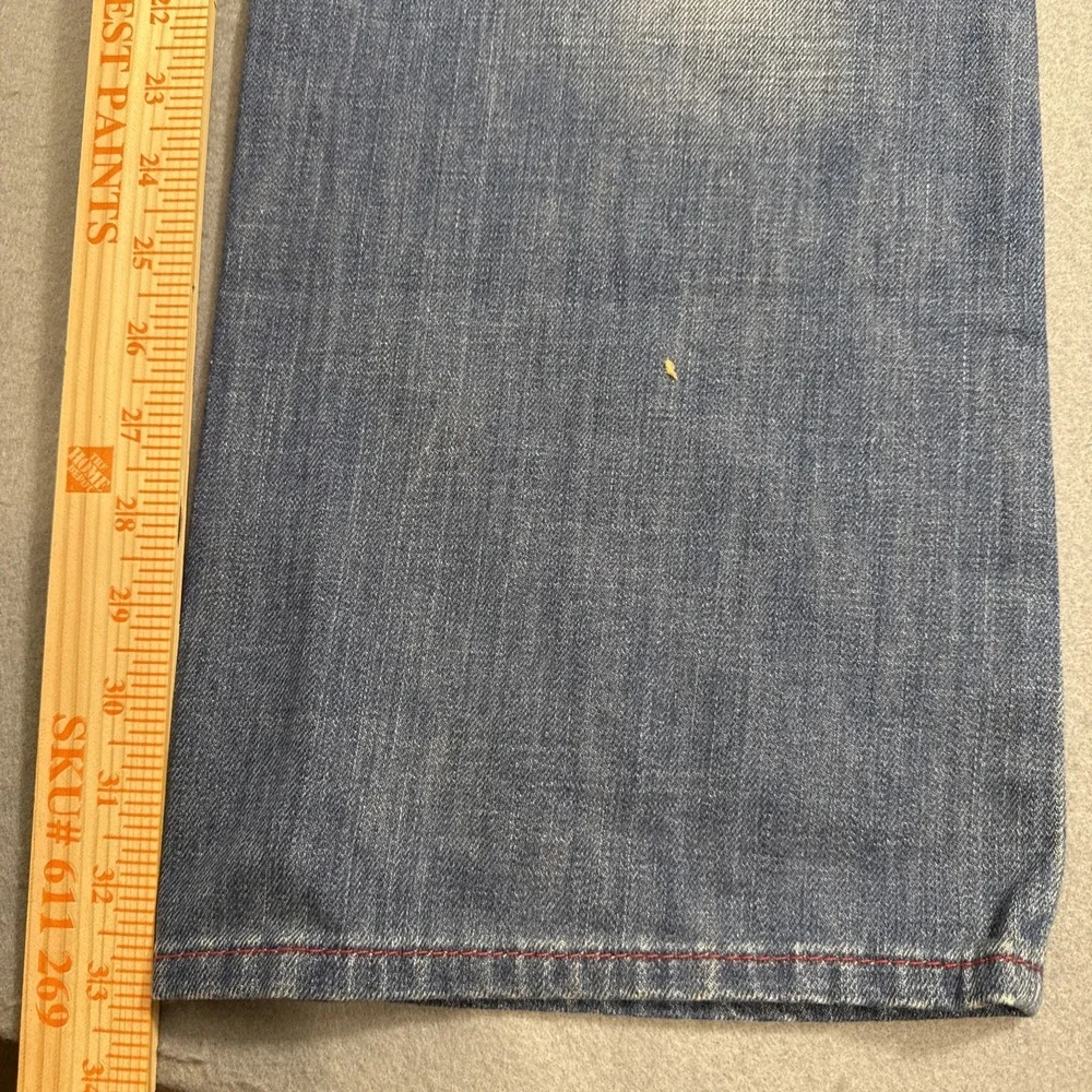 True Religion MENS 38X32‎  W/Flap CXLM DRAGONFISH STRAIGHT JEANS